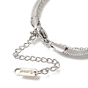 201 Stainless Steel Double Layer Snake Chain Necklaces STAS-B076-04P-3