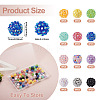  96Pcs 12 Colors Resin Rhinestone Beads RESI-TA0002-29-3