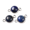 Natural Lapis Lazuli  Connector Charms LS-G-D059-01C-05-1