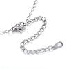 304 Stainless Steel Necklaces NJEW-E080-09P-2