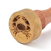 (Defective Closeout Sale: Rusty Stamp) 1Pc Brass Stamp Head DIY-XCP0002-18-2