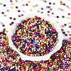 Baking Paint Pearlized Glass Seed Beads SEED-T007-21A-1