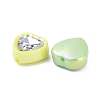 UV Plating Iridescent Acrylic with Rhinestone Beads X-OACR-B021-08-2
