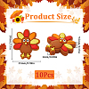 10Pcs Thanksgiving Day Food Grade Eco-Friendly Silicone Beads SIL-SP0001-10-2