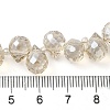 Electroplate Glass Beads Strands EGLA-D030-17O-4