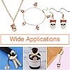 20Pcs 5 Styles Halloween Alloy Pendants ENAM-CJ0005-21-8