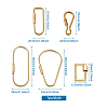  Unisex Pure Handmade Brass Key Rings & Screw Carabiner Lock Charms KEYC-TA0003-06-11
