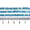 Electroplate Glass Beads Strands GLAA-Q105-02H-4