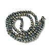 Electroplate Non-magnetic Synthetic Hematite Beads Strands G-L487-C-21-4