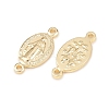 Brass Oval with Virgin Connector Charm KK-Z146-31G-2