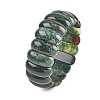Natural Moss Agate Stretch Bracelets BJEW-O130-02A-2