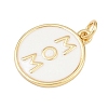 Brass Enamel Pendants X-KK-L251-02G-C04-2