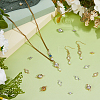 36Pcs 6 Styles Brass Pave Clear Cubic Zirconia Links KK-FH0008-12-5