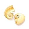 Brass Cubic Zirconia Stud Earrings for Women EJEW-U015-12G-1