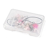 Glass & Acrylic Mobile Straps HJEW-SW00079-07-3