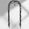 1Pc Plastic Beads Hair Chain Hat for Bridal OHAR-GF0001-52A-7