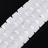 Imitation Jade Glass Beads Strands GLAA-R041-8x8mm-B01-1