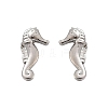 Brass Stud Earrings EJEW-R032-04P-4