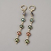Brass Leverback Earrings EJEW-WH0004-209G-1