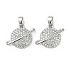 Brass Micro Pave Cubic Zirconia Pendants KK-U045-12P-1