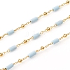 Handmade Natural Turquoise Beaded Chains CHC-E021-01F-4