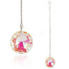1Pc Transparent Glass Hanging Suncatchers AJEW-TADJ0001-02B-1