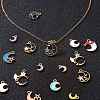 40Pcs 20 Styles Golden Alloy Enamel Pendant sgENAM-SZ0002-11-7