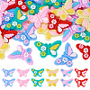 30Pcs 6 Colors Plastic Cabochons KY-TA0001-30-1