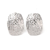 Non-Tarnish Rectangle 304 Stainless Steel Stud Earrings for Women EJEW-L272-017P-1