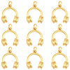 10Pcs Rack Plating Brass Pendants KK-BBC0022-54-1
