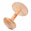 Wooden Dome Shaped Stem Hat Rack AJEW-I051-01A-01-3