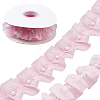 Polyester with Plastic Pearl Bead Wrinkle Ribbon OCOR-WH20003-63A-1