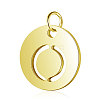304 Stainless Steel Charms Ion Plating(IP) A-STAS-S105-T514G-O-1