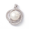 Natural Cultured Freshwater Pearl Pendants KK-D084-07P-1