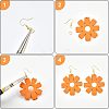  DIY Wooden Dangle Earring Making Kits DIY-NB0005-69-4