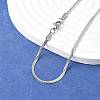 Non-Tarnish 304 Stainless Steel Snake Chain Necklaces NJEW-F195-02A-P-1