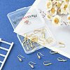 Beebeecraft 24Pcs 6 Style Brass Micro Pave Clear Cubic Zirconia Earring Hooks KK-BBC0002-11-5