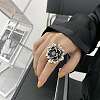 Flower Adjustabl Brass Cuff Rings FS-WGD8EDC-01-1