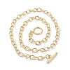 PVD Vacuum Plating 304 Stainless Steel Cable Chain Necklaces X-NJEW-I248-21G-3