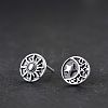 Alloy & 201 Stainless Steel Stud Earrings WGE2607-01-1