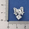 Rack Plating Brass Micro Pave Cubic Zirconia Pendants KK-F876-29S-3