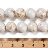 Assembled Synthetic Stone and Trochus Shell Beads Strands G-B128-08D-01-4