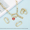 Brass Screw Carabiner Lock Charms LS-KK-T047-07G-6