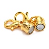 Brass Magnetic Clasps Converter KK-O134-04G-3