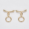 Brass Toggle Clasps KK-T049-063G-NF-2