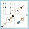 ANATTASOUL 4 Set 4 Style Alloy Dangle Earrings & Stud Earrings EJEW-AN0004-88-3