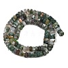 Natural Moss Agate Beads Strands G-G317-A26-3X6MM-4
