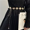 Alloy with Iron Hollow Flat Round Link Chain Waist Belly Chains for Women FS-WG0D649-01-2