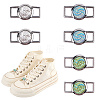 Alloy & Resin Shoelace Charms FIND-CP0002-94B-1