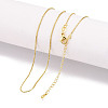 Brass Box Chain Necklaces for Women NJEW-G084-12LG-1